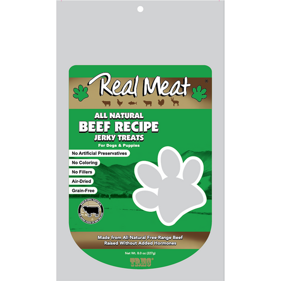 The Real Meat Company Real Meat Dog Treats Beef Jerky (12 Oz)