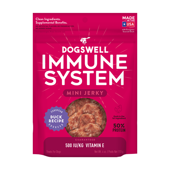 DOGSWELL® Immune System Mini Jerky Treats, Duck Recipe (4 oz)