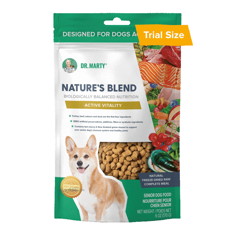 Dr. Marty Nature s Blend Active Vitality Seniors Freeze Dried Raw