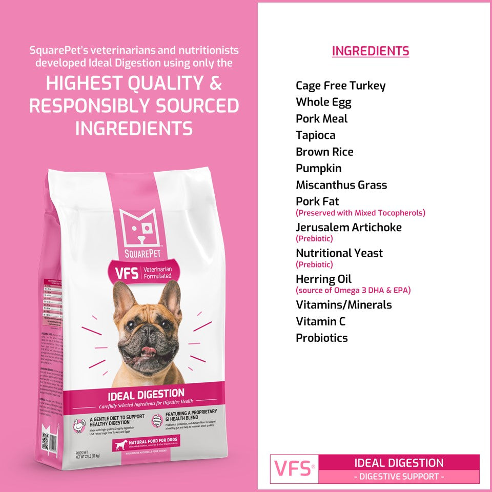 SquarePet VFS Ideal Digestion Dog Food Sarasota FL Pet