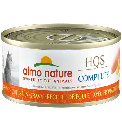 Almo Nature HQS Complete Chicken Recipe with Cheese in gravy Wet Cat Food (2.47 oz)