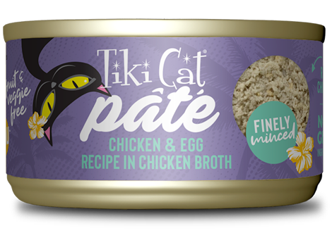 Tiki Cat® Pate Luau Chicken & Egg Pate Wet Cat Food (2.8 oz)