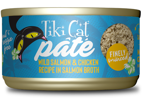 Tiki Cat® Pate Luau Wild Salmon & Chicken Pate Wet Cat Food (2.8 oz)
