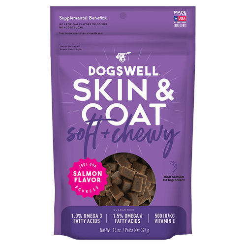 Dogswell Soft & Chewy Skin & Coat Salmon Dog Treats