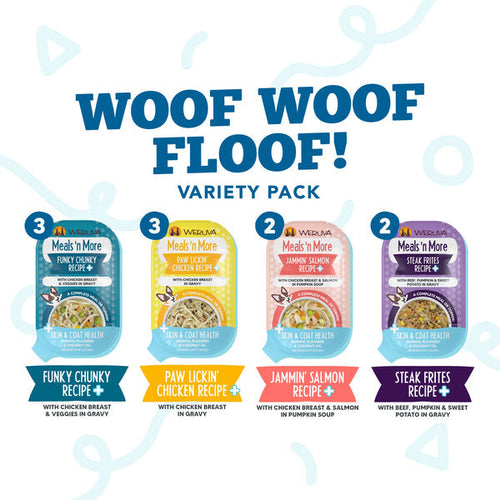 Weruva Meals 'n More Woof Woof Floof! Variety Pack Wet Dog Food (3.5 Oz - 10pk)