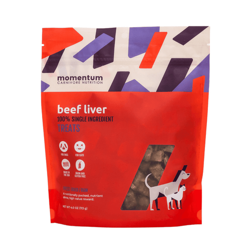 Momentum Carnivore Nutrition Freeze-Dried Beef Liver Dog Treats