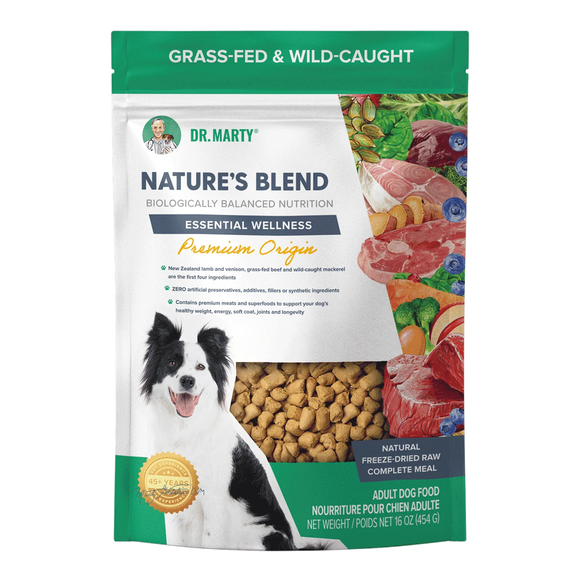 Dr. Marty Nature's Blend Essential Wellness Premium Origin Premium Freeze-Dried Raw Dog Food (48-oz)