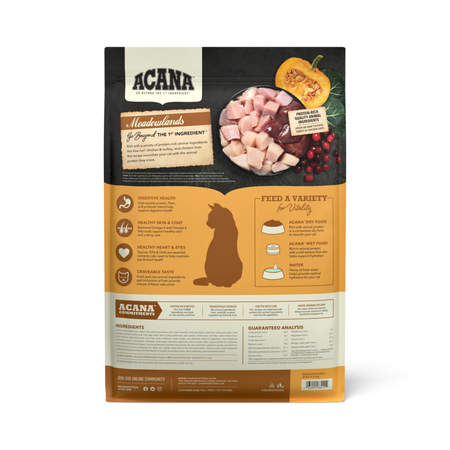 ACANA Highest Protein Meadowlands Recipe Dry Cat Food Sarasota FL Pet Supply Center Online
