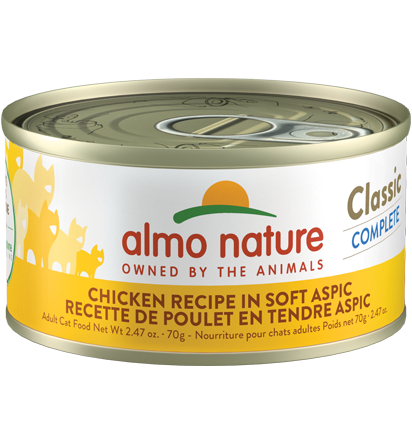 Almo Nature Classic Complete Chicken Recipe in soft aspic