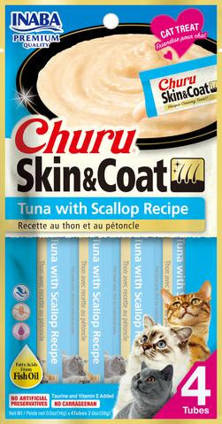 Inaba Churu Tuna Scallop Skin & Coat 2oz 4pk