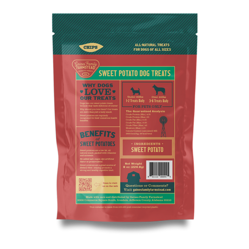 Gaines Family Farmstead Sweet Potato Chips Dog Treats