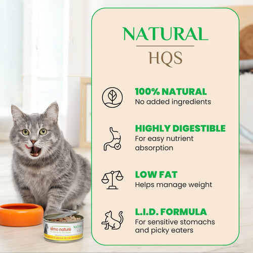 Almo Nature Natural HQS Chicken Breast in broth Wet Cat Food