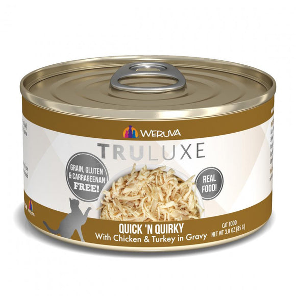 Weruva TRULUXE Quick N Quirky with Chicken and Turkey in Gravy Canned Cat Food