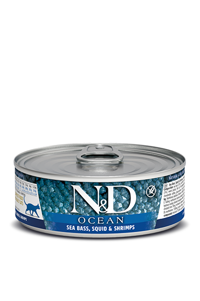 Farmina N&D Ocean Sea Bass, Squid & Shrimp Adult Cat Wet Food