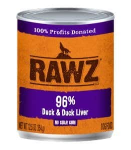 RAWZ® 96% Duck & Duck Liver Dog Food