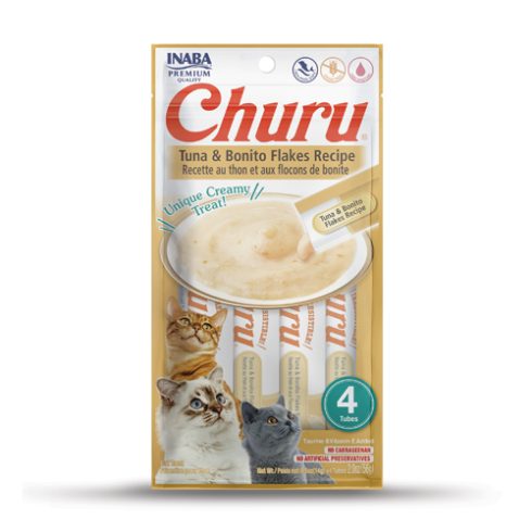 Inaba Churu Tuna & Bonito Flakes Recipe (2.0oz (0.5oz x 4))