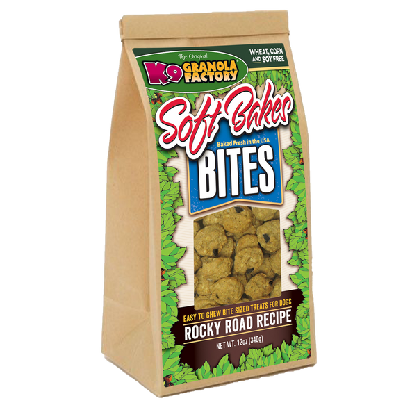 K9 Granola Factory Soft Bakes Bites, Rocky Road Recipe Dog Treats (12 oz)